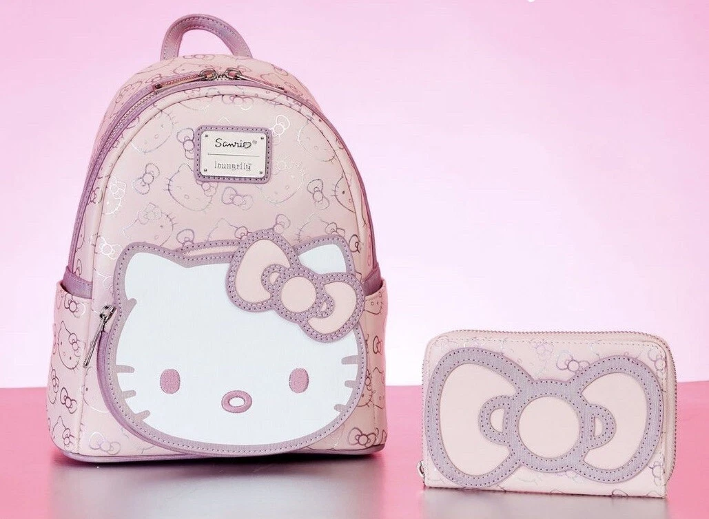 Loungefly Hello Kitty Iridescent Backpack Wallet 2022 LACC