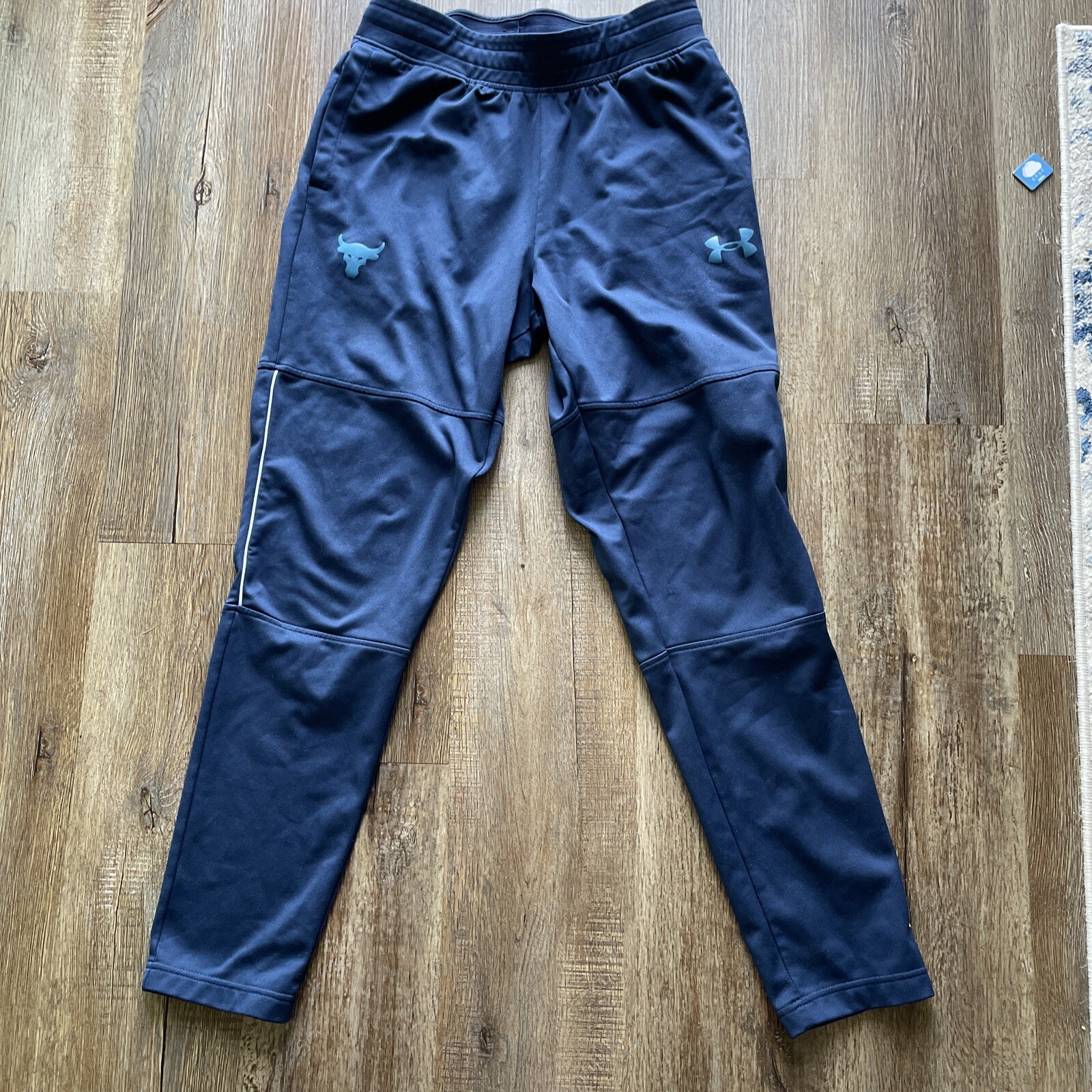 Under Armour UA Men's Project Rock Knit Track Pants Joggers Size Medium Blue eBay