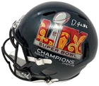Devonta Smith Signed Eagles Super Bowl LIX Replica FS Helmet Fanatics 345