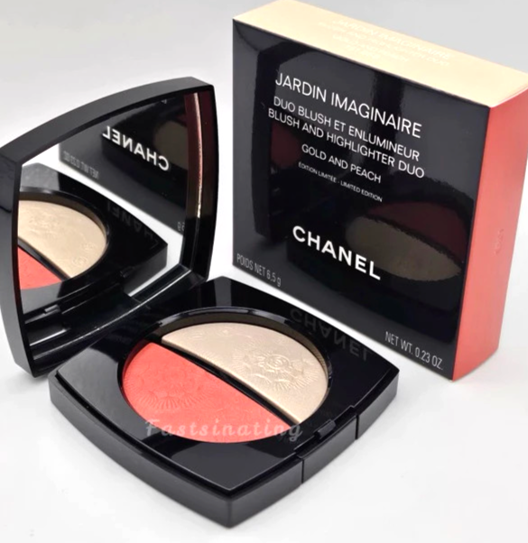 Chanel Jardin Imaginaire Blush and Highlighter Duo GOLD AND PEACH