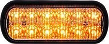 Buyers Products 8891600 Dual Row LED Strobe Light, Amber, 5.5 Inch, 12 LEDs w...