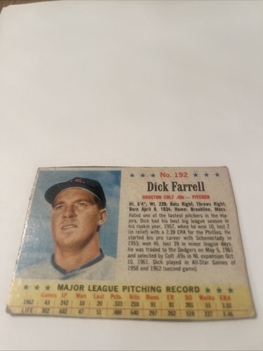 1963 Dick Farrell #192