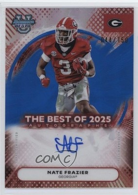 2025 Bowman U Best of 2025 Blue Refractor /150 Nate Frazier #BOA-NFR Auto 0j3l