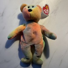 Ty Beanie Baby Garcia The Bear 1993 Vintage Rare BD 08-01-1995 Grateful Dead