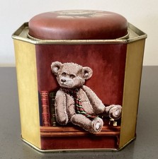 Heritage Bears Tin By Randy Schrader For Tin Co Storage Container Octagonal