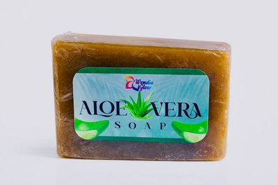 #ad #ad Wendia Glow Aloe Vera Scented Brown Rectangular Body Bar Soap for Unisex $12.00