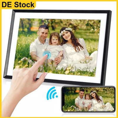 Digitaler WLAN Bilderrahmen 10,1 Zoll, 32 GB Speicher, HD Touchscreen Uhale- App