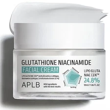 APLB Glutathione Niacinamide Facial Cream 1.86 oz Deep Hydration & Elasticity