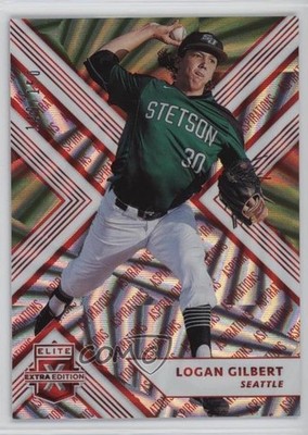 2018 Panini Elite Extra Edition Aspirations Red 140/150 Logan Gilbert #13 08jk