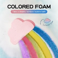 1PCS Rainbow Clouds Bath Bombs Shower Balls Moisturizing Bath Bombs Nourishing