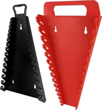 STXDY 2Pcs Magnetic Wrench Organizer, Wall Mount Magnetic Tool Organizer, SAE(1/