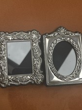 Hallmarked Sterling Silver Photo Frames x 2 