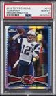 2012 TOPPS CHROME PRISM REFRACTOR #220 TOM BRADY 2/216 PSA 10