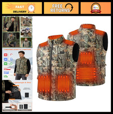 Heated Hunting Vest for Men - Rechargeable Electric Warming Jacket, Insulated, C