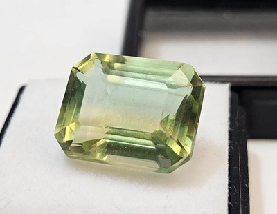 Bi-Colour 11-12 Ct Tourmaline Natural Emerald Cut Loose Superb Gemstone