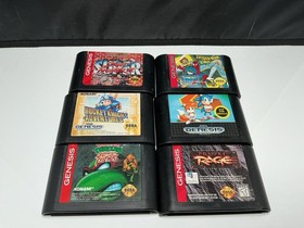 Sega Genesis Model 2 Console Bundle with 5 Controllers & 19 Games Untested