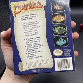 Solstice: The Quest for the Staff of Demnos (Nintendo, 1990) NES CIB Completo
