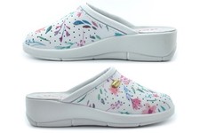 Womens Floral Clogs Girls Clogs Ladies Clogs Wedge Heel Clogs Mules Sandals Size