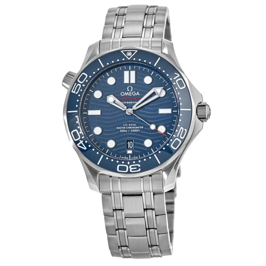 New Omega Seamaster Diver 300M Blue Dial Steel Men's Watch 210.30.42.20.03.001