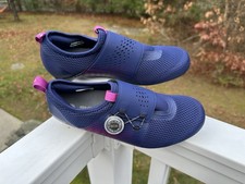 Scarpa ciclismo donna Shimano Shic500w P01 W pedalata dinamica Navy Fuscia Eu 39