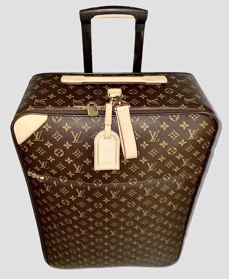 路易威登 Pegase 70 Monogram 行李箱滚动行李箱带服装和防尘袋 — 第 3/4 张图片