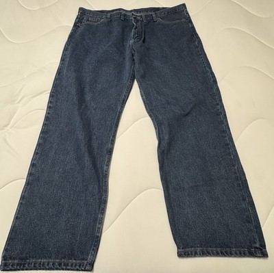 Wrangler Five Star Relaxed Fit Jeans Men's 44x30 Premium Blue Denim Flex