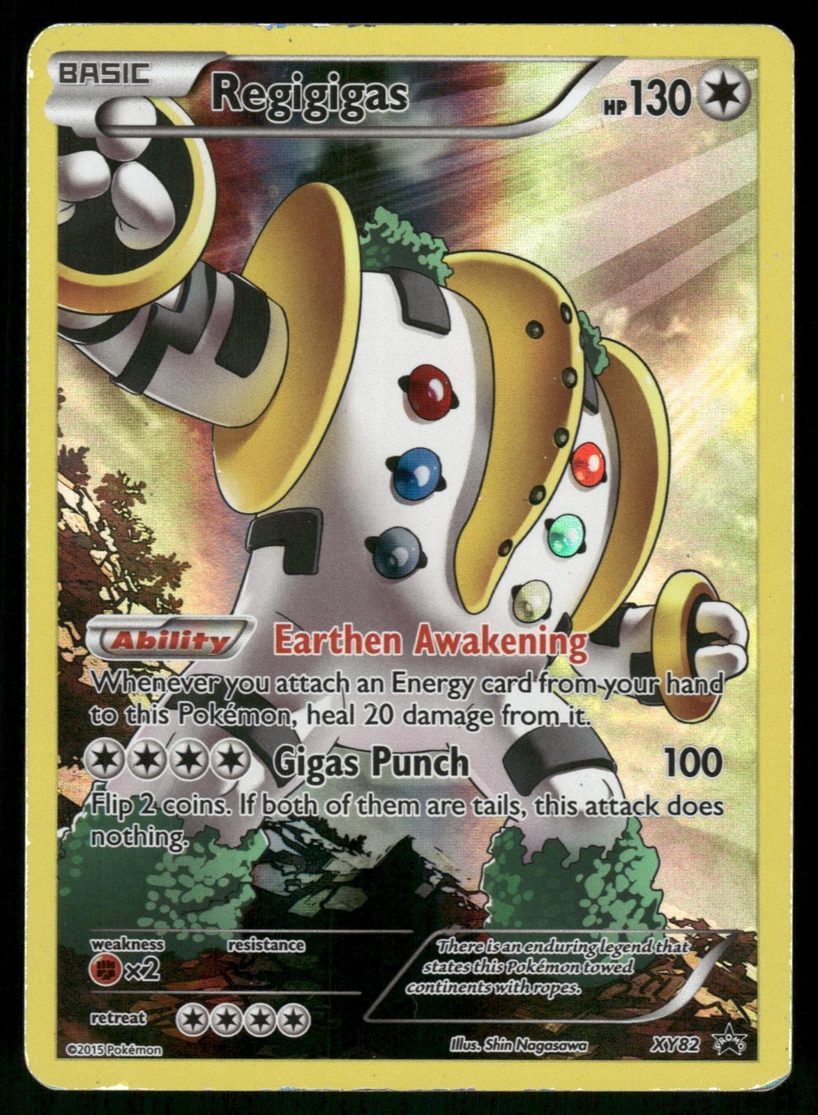 Regigigas (Full Art Promo) XY82 Holo Promo XY Promo Pokemon Lightly Played