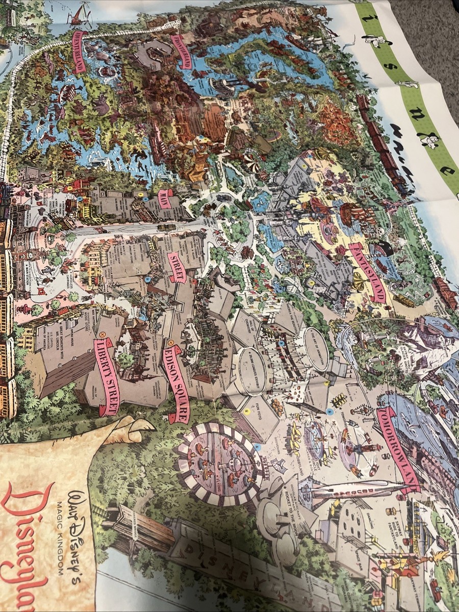 1964 Walt Disney's Disneyland USA Park Map 30