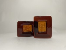 Erik Hoglund Vintage Boda Midcentury Glass Ashtray Rare Robot Design Colourway