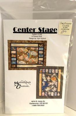 Mountainpeek Creations Center Stage Pieced Quilt Designed by Kari Nichols