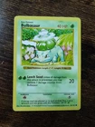 Pokemon Base Set Shadowless Bulbasaur 44/102 Non Holo LP-