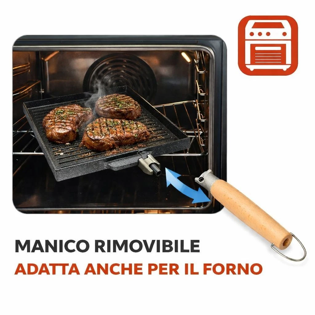 Placa De Asar BBQ Barbacoa Cuadrada Parrilla Antiadherente Placa Grill