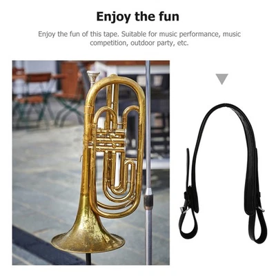 1Pc Convenient Tuba Belt Stylish Tuba Straps Chic Accessory (Black) - Image 1 of 4