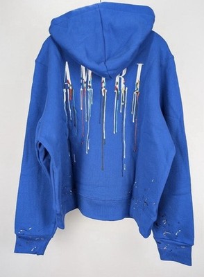 AMIRI ネオンロゴ スウェットパーカー Mike Amiri Paint Drip Core Logo Hoodie Size S | eBay