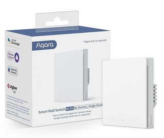 NEW AQARA H1 Smart White Wall Light Switch (No Neutral Single Rocker) Z03