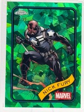 2025 Topps Chrome Sapphire Green Refractor #193 Nick Fury /99