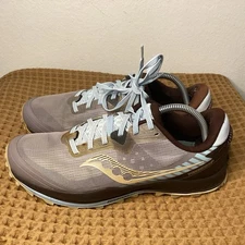 Saucony Peregrine 11 Women’s 11 Men’s 9.5 Brown Trail Running Shoes Sneakers