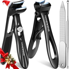Toenail Clippers for Thick Toenails for Seniors, Angled Head Large Toe Nail Clip