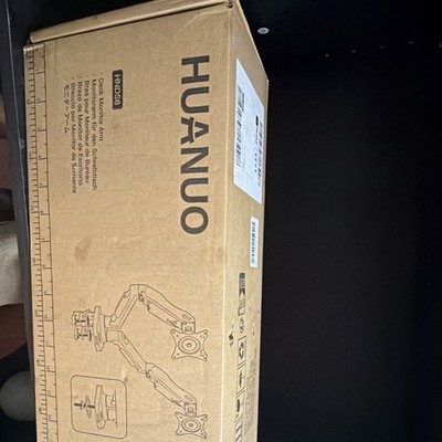 HUANUO HNDS6 Dual Monitor Desk Mount 17-27in VESA 75x75/100x100 Black