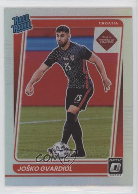 2021 Donruss Road to Qatar Rated Rookie Optic Holo Prizm Josko Gvardiol #185 wc7