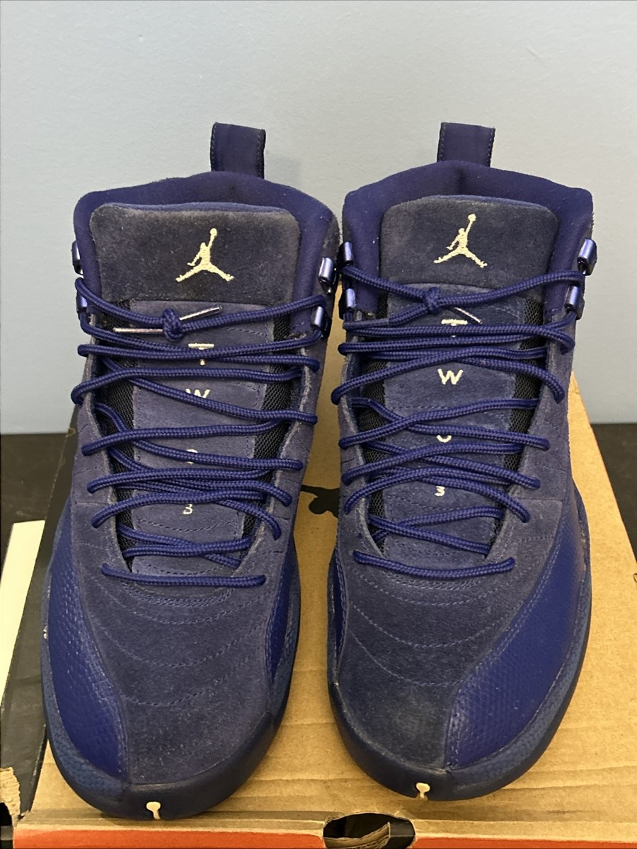 USED Jordan 12 great condition Air Jordan 12 Retro Grey University Blue Size 10.5 Decent  main image 2