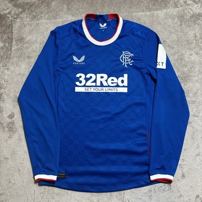 Original Rangers FC Fußball Trikot Herren Large Castore 2022/23 Home L.Sleeved