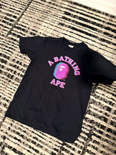 A Bathing Ape BAPE Men s M Black Ape Head Log...