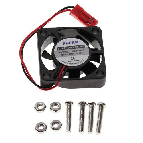 Ventilateur de refroidissement pour processeur CC 5 V avec vis pour Raspberry Pi