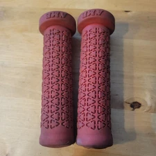 old school red Ame Bubble font survivor grips bmx mountain atb mtb  bike