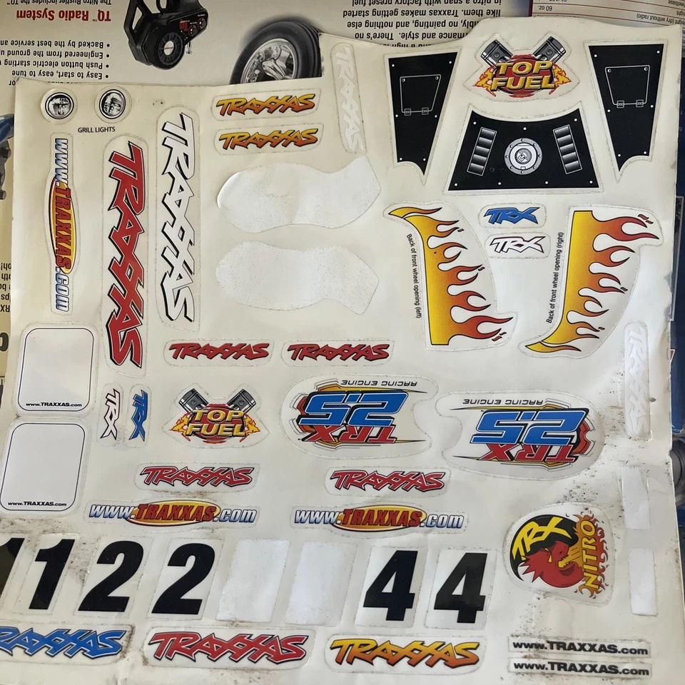 Camión clásico raro Traxxas Rustler 2x2 Nitro Stadium: funciona bien. RTR Foto 3 de 4