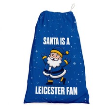 Santa is a Leicester Fan - Weihnachts Nikolaus Sack - Fu&szlig;ball