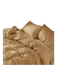 100 French Linen Duvet Cover King Size, Soft Breathable for Hot Sleepers, Mo...