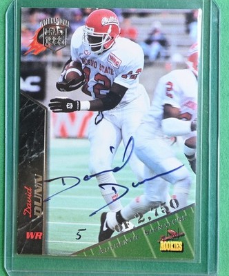 1995 Signature Rookies #26 David Dunn Signed Card 5 of 2750
