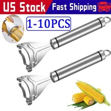Stainless Steel Corn Cob Peeler Stripper Remover Kitchen Cutter Thresher Tool US